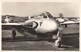 Schweizer Luftwaffe de Havilland Venom Nahaufnahme
