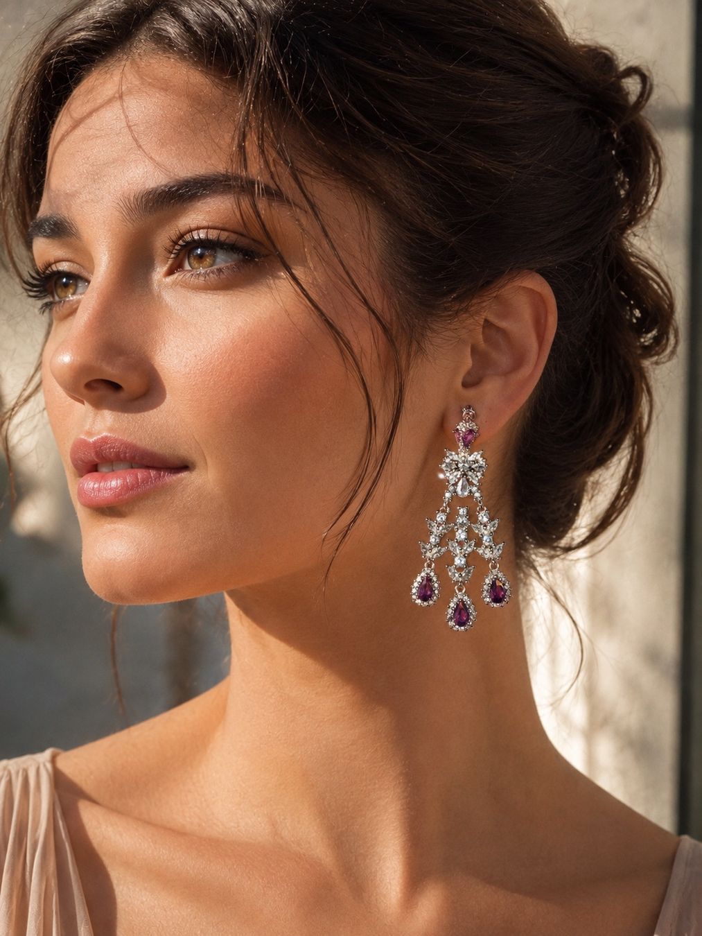 Boucles d'oreille: Boucles d'oreilles chandelier violettes – Neuf avec emballage d'origine à St-Maurice par Sandrinette123 2