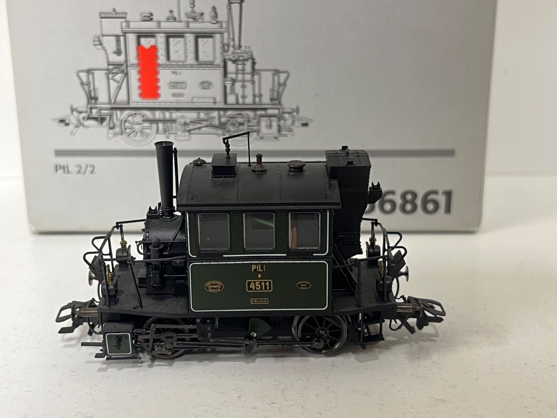 Märklin Modellini di ferrovie: Märklin 36861 PtL 2/2 Glaskasten DB Digital – Nuovo (secondo la descrizione) da Neuenhof venduto da ludovicco 2