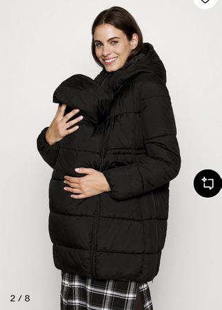 Umstandsmantel Tragejacke Anna Field MAMA schwarz Grösse L
