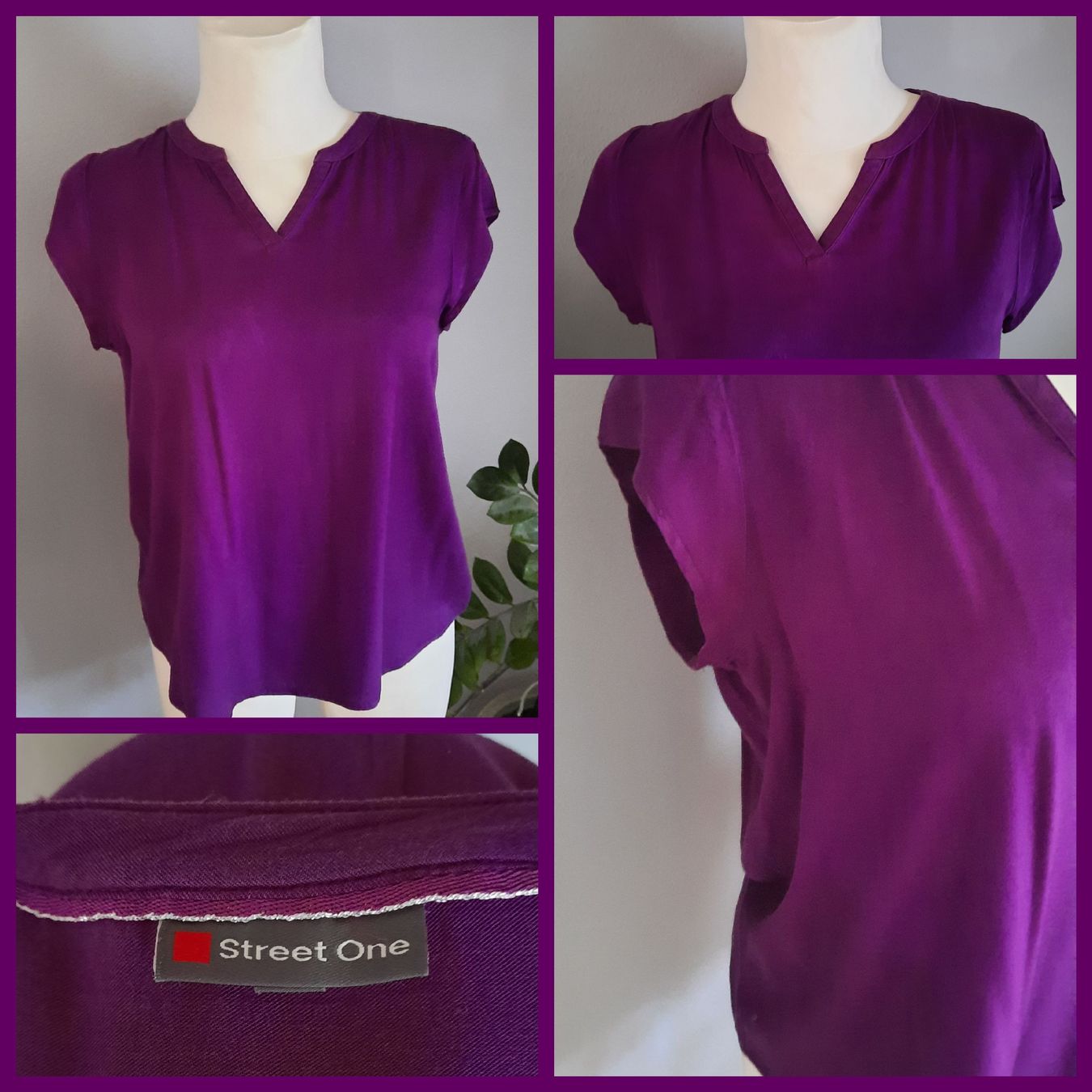 Camicette: ***STREET ONE*** Bluse beere Gr 42 – Usato da Wädenswil venduto da H2H_Secondhandshop