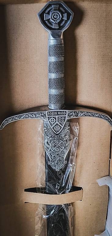 Altre raccolte & rarità: Robin Hood Schwert mit Scheide - Gladius Toledo – Nuovo e nell'imballaggio originale da Näfels venduto da AllerleiCH 3