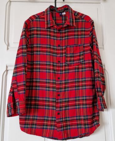 Chemise homme à carreaux H&M rouge, taille S