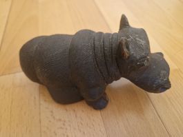 Dekorative Rhinozeros-Figur ä, Handarbeit!