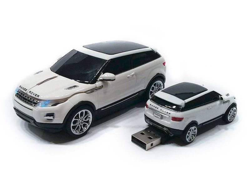 USB-Stick 4GB Range Rover weiss (LED Front- und Rücklichter) (Neu und ...