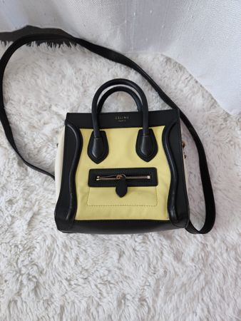 Celine Nano Bag Tricolor Gelb Schwarz - Top Zustand!
