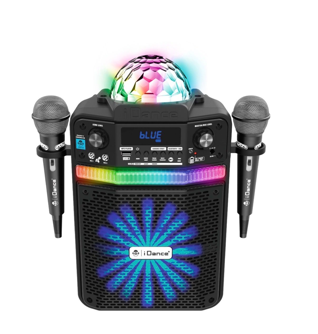Giocattoli: iDance Karaoke System mit Disco Kugel und 2 Mikrofonen – Nuovo (secondo la descrizione) da Zürich venduto da Manuelz2017 1