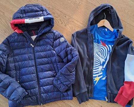 Moncler Armani Kids Set 152 drei Teile blau