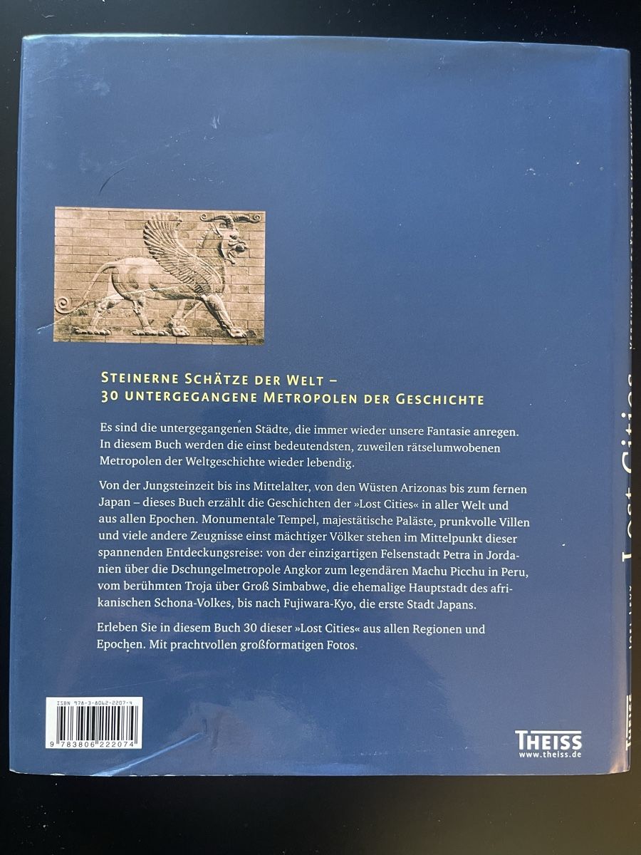 Libri: Buch Lost Cities Joel Levy versunkene Städte Theiss – Usato da Zürich venduto da Anteus 1