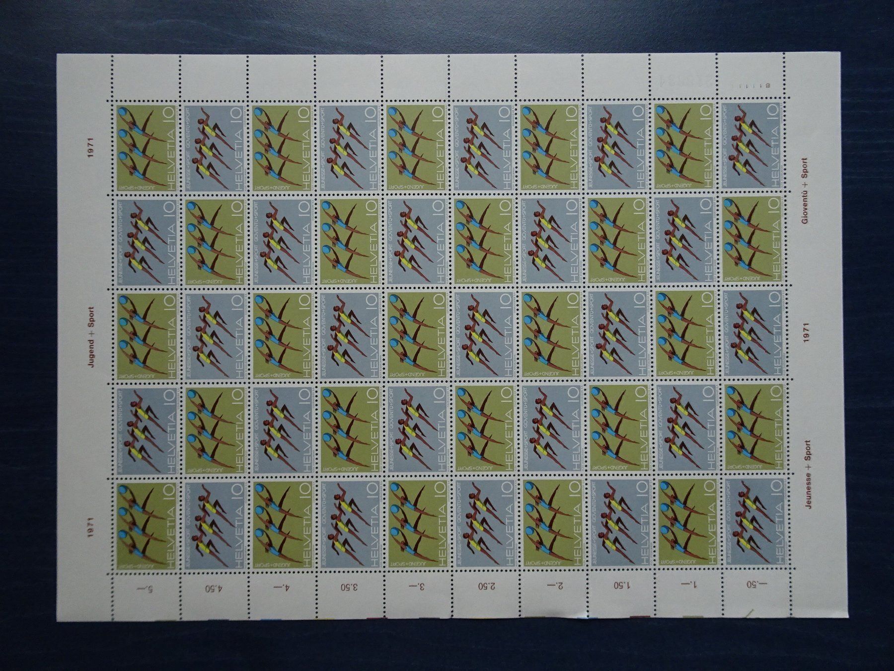 Tous les timbres: 1971**  OZ 45 – Neuf (Voir description) à Aadorf par Chnorli-Furz