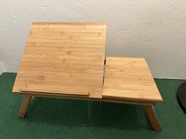 Praktischer Bambus Laptoptisch / Betttablett, Top Zustand