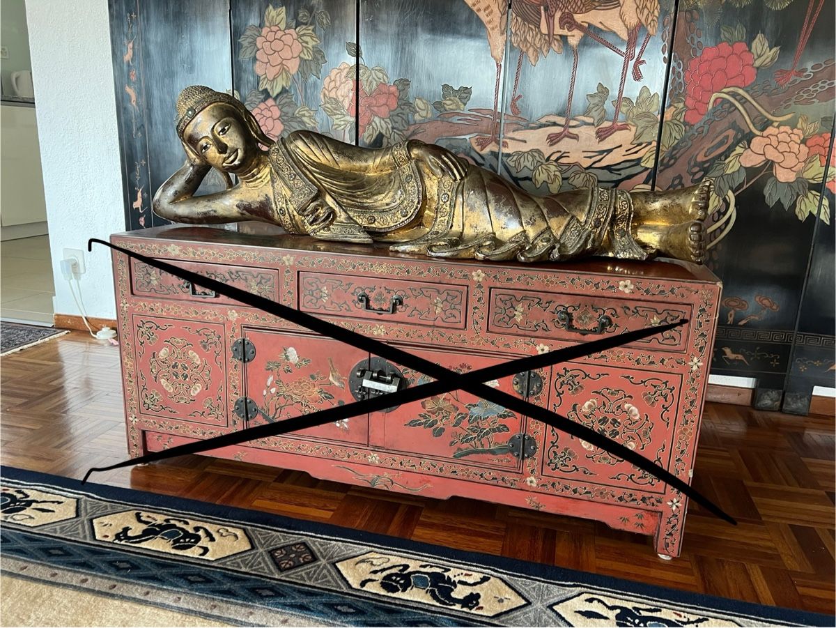 Statuette: Schöne Buddha figur, liegender Buddha – Usato da Perlen venduto da Chregle1