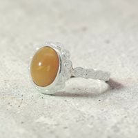 Feiner Silber Ring 925 mit Opal Grösse 58