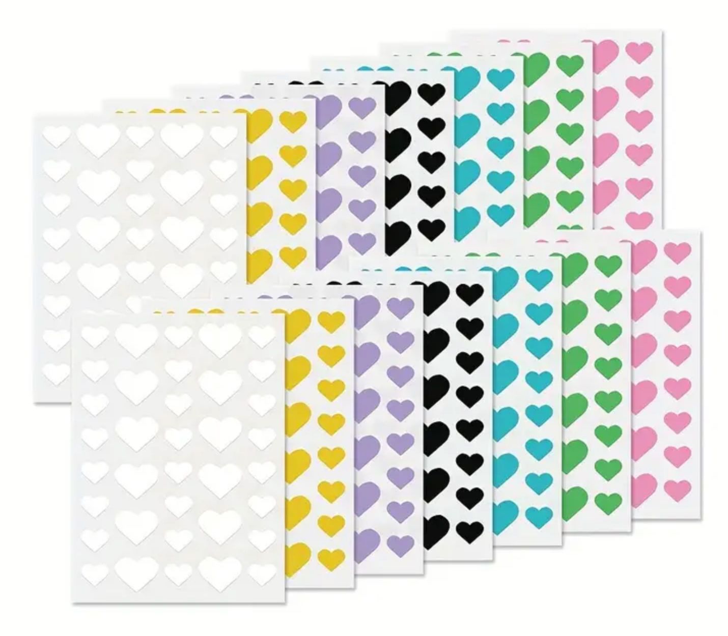 Aufkleber: 504x  herzförmige Aufkleber – Neu und originalverpackt aus Frenkendorf von jazzplatten 2
