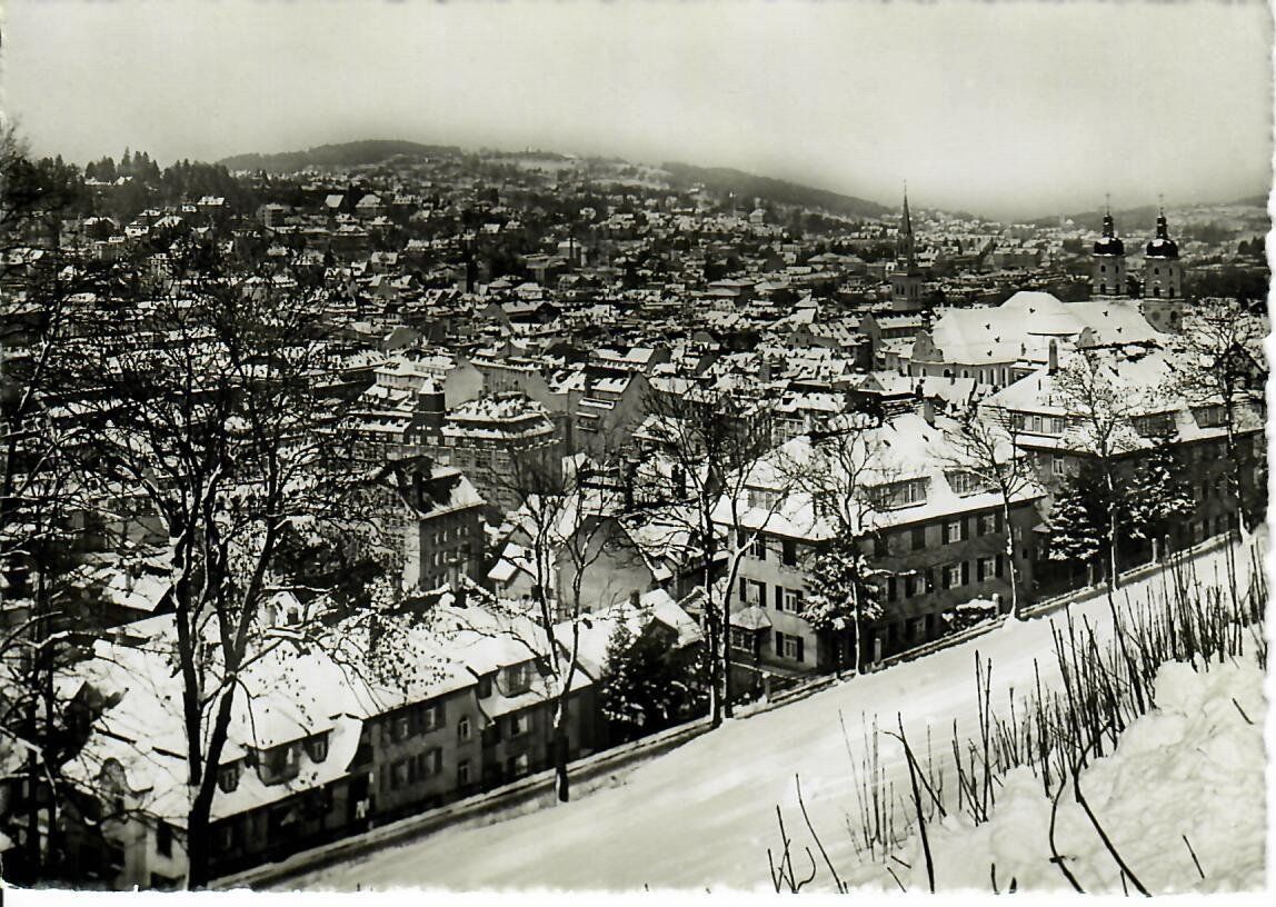 Cartoline postali: St. Gallen Stadtansicht um 1940 – Usato da Hochdorf venduto da Ziegel-16