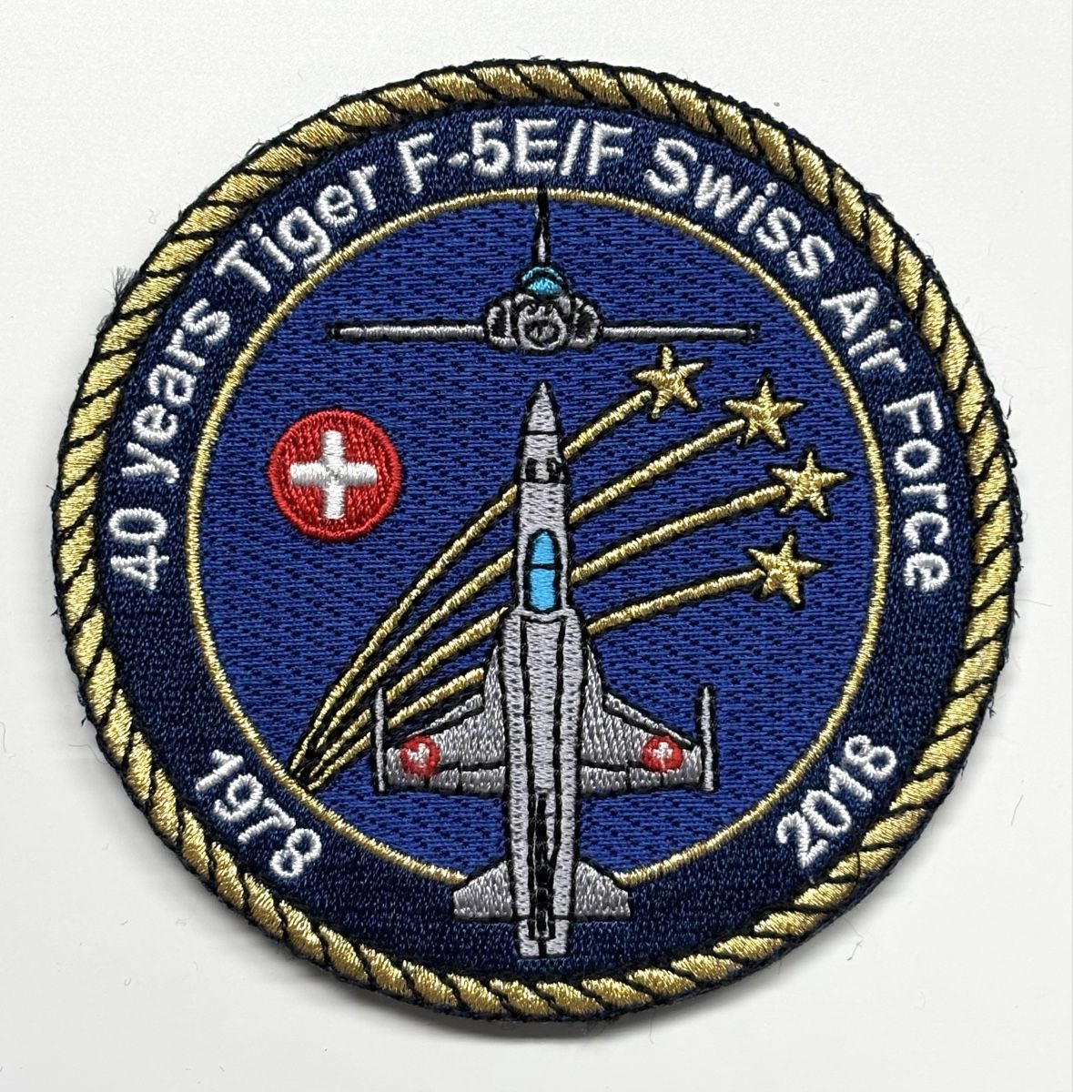 Schweizer Armee Placchette & Badge: Patch Schweizer Luftwaffe F-5 Tiger Armee – Usato da Riedikon venduto da Rokh01