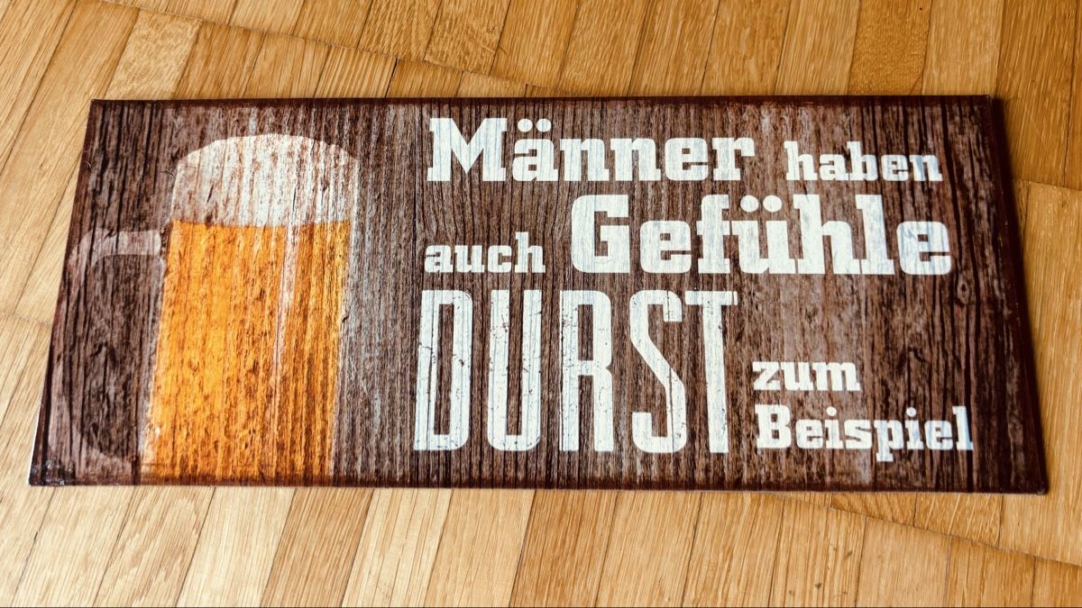 Insegne: Blechschild/Bier/Männer/Gefühle – Nuovo (secondo la descrizione) da Frauenfeld venduto da Skill105