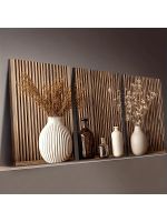 Grosses Wandbild 120x60 cm 3er Set mit Rahmen