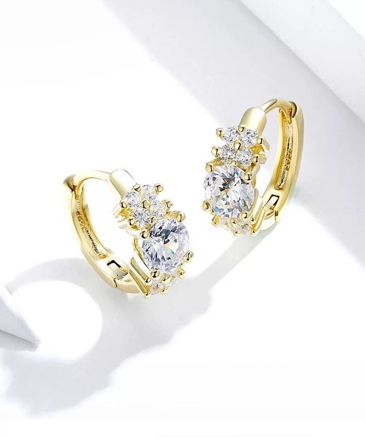 Orecchini pendenti & Orecchini a lobo: silber ohrring mit zirkonia – Nuovo e nell'imballaggio originale da St. Gallen venduto da yatoot26 1