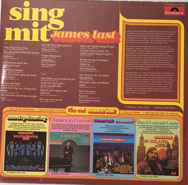 Dischi in vinile: 6x LP James Last – Usato da Grüningen venduto da azulvinyl 5