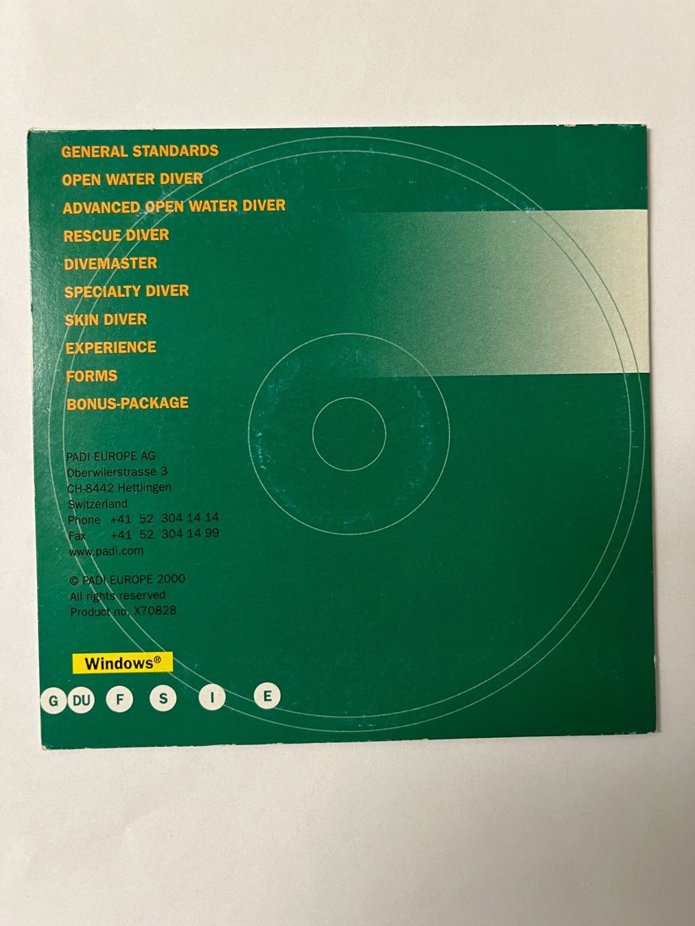 Tauchanzüge: PADI Instructor Manual Digital 2001 auf CD – Neu (gemäss Beschreibung) aus Mumpf von dadaboygugu 1