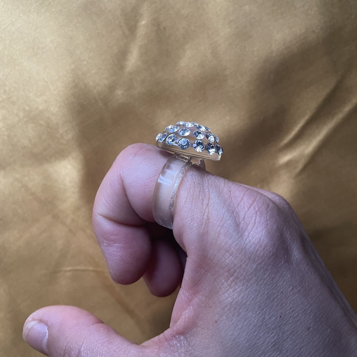 Anelli: Vintage 1990s ring with strass stones transparent – Nuovo (secondo la descrizione) da Zürich venduto da MISSYS-WONDERBAG 5