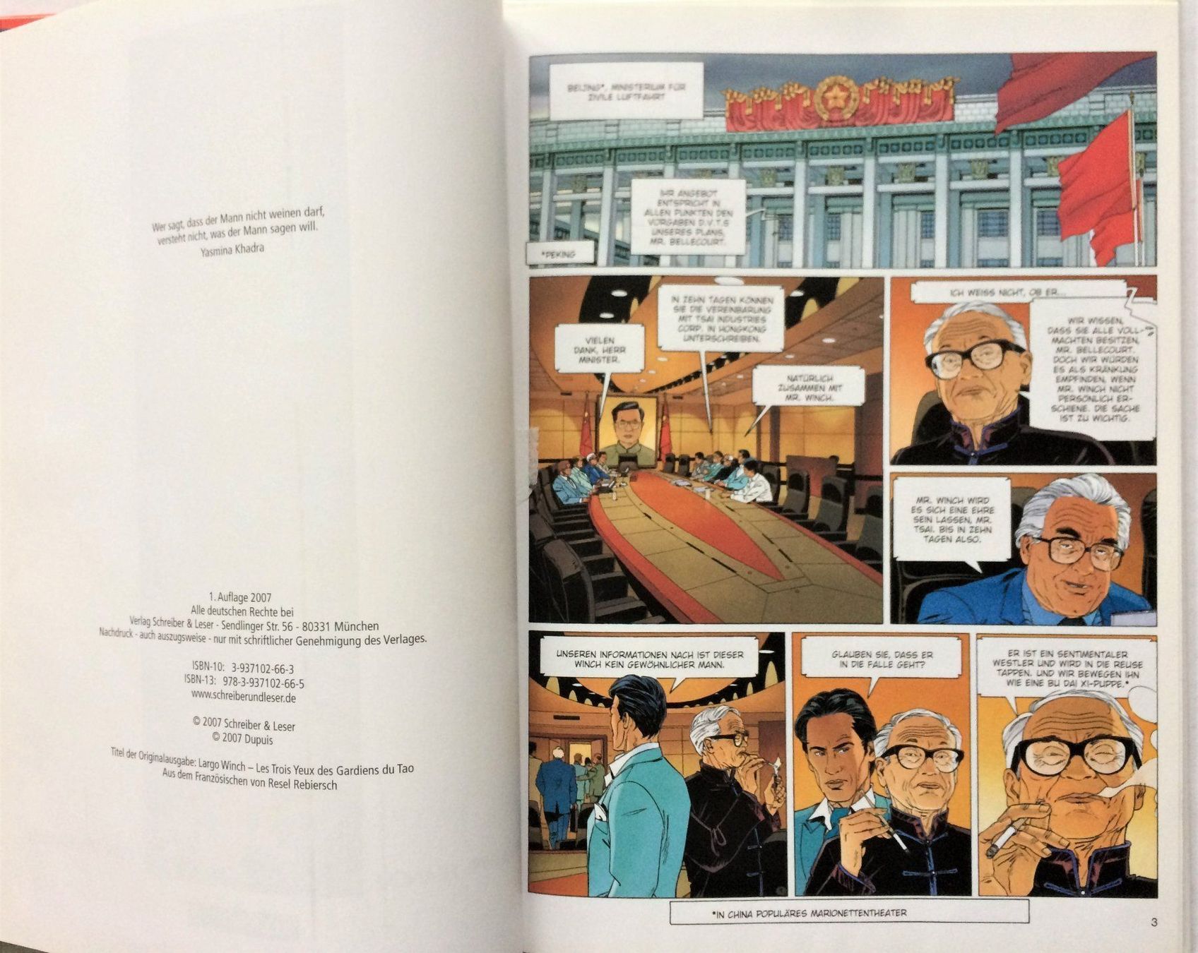 BD: LARGO WINCH - Band 15 - Hüter des Tao – D'occasion à Schaffhausen par durruti 4