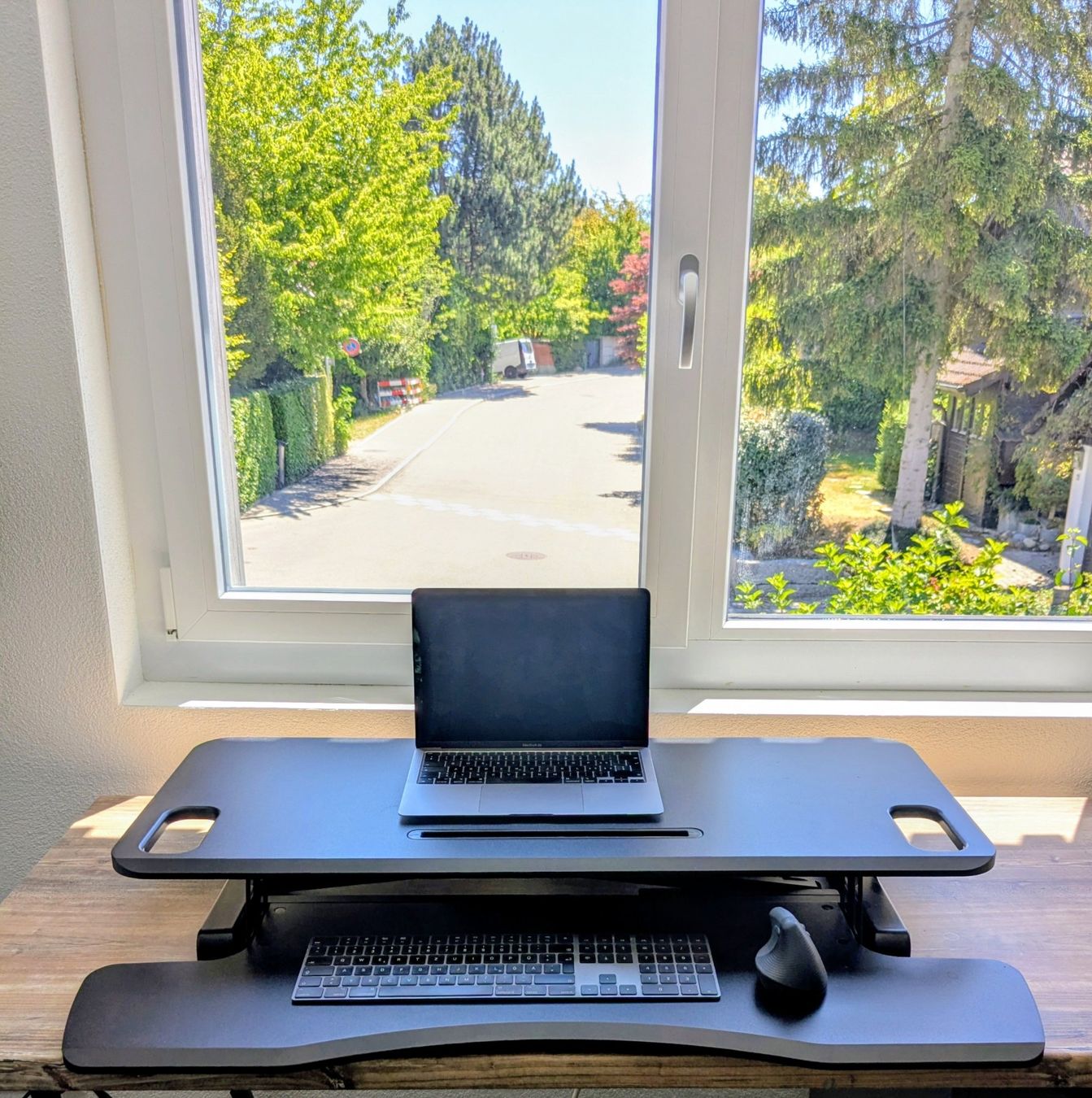 Scrivanie: Sitz-Steh Workstation, Stehtisch Auflage, höhenverstellbar – Usato da Gockhausen venduto da Dom_kp7z 2