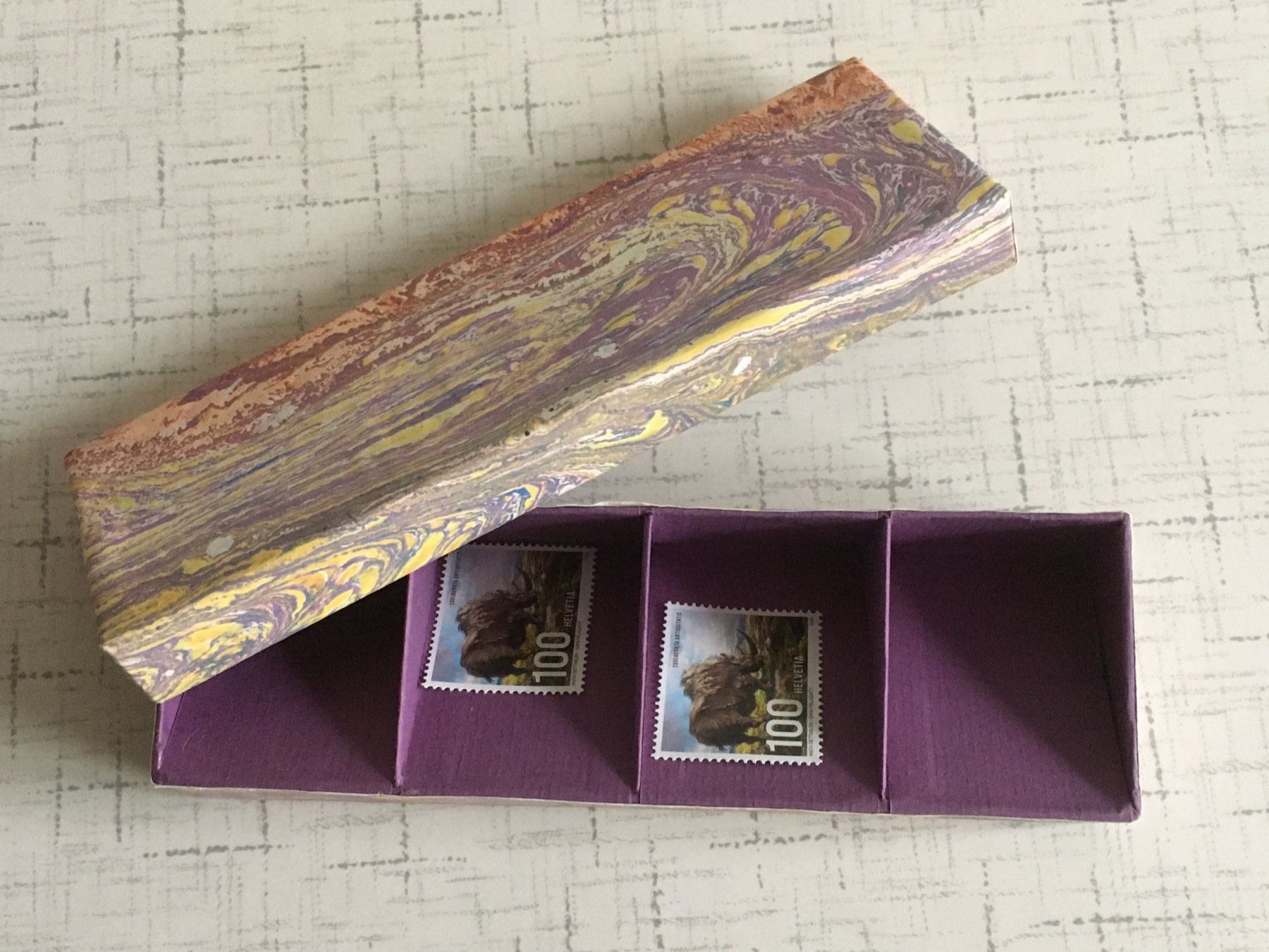 Altro in Decorazioni & Accessori: Schachtel für Briefmarken – Nuovo (secondo la descrizione) da Lyss venduto da Punktum01 1