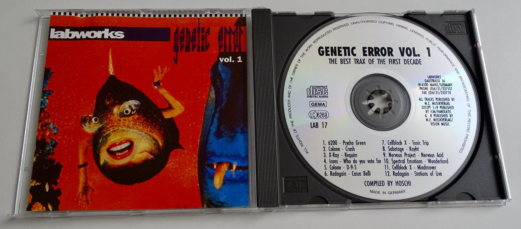 CDs: Labworks Genetic Error Vol. 1 Compilation CD Techno – Gebraucht aus Gwatt (Thun) von samojede67