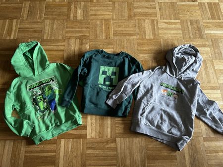 Lot de 3 pulls Minecraft / taille 110-116