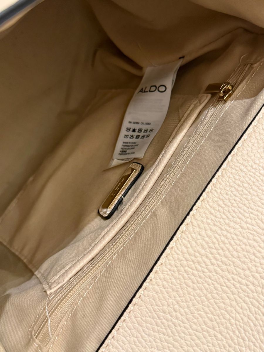 Borse da donna: Chic ALDO Top Handle Bag with Chain Accent - Cream – Nuovo (secondo la descrizione) da Bursinel venduto da maya_78 3