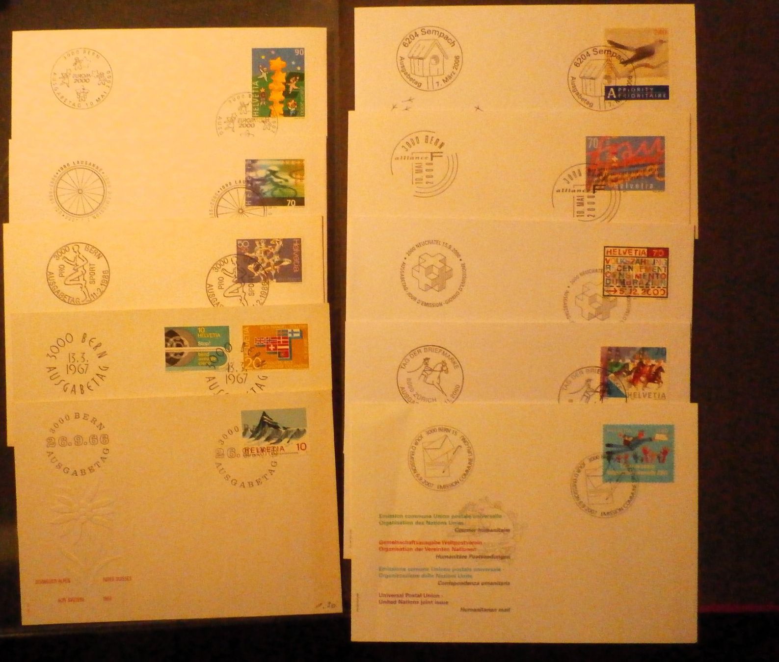 Alle Briefmarken: CH Verschiedene ET – Gebraucht aus Kehrsatz von Bernherb2