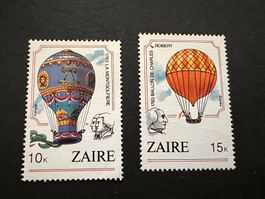 Zaire 2 Ballonmarken **  (2190)