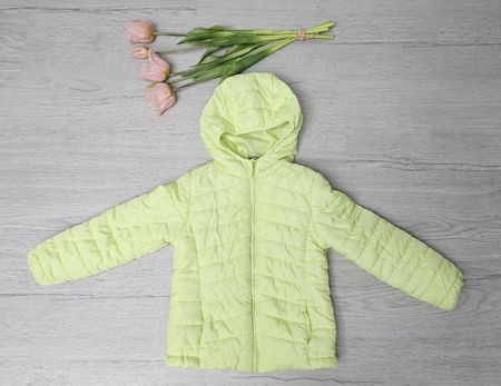 Kinder Jacke, Grün/gelb leuchtend, Gr. 104 cm, Top Zustand