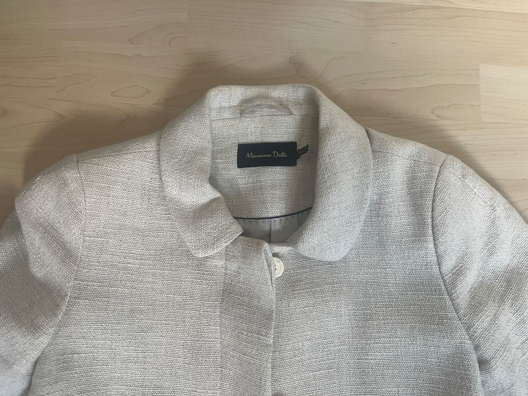 Massimo Dutti Cappotti: Massimo Dutti: heller Sommermantel, Leinen/Baumwolle, M, 40 – Usato da Luzern venduto da ellitussi 3