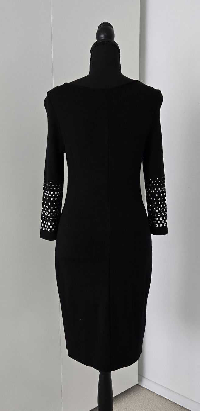 Vestiti: Kleid schwarz Grösse M mit Steinen und Muster – Usato da Rheinsulz venduto da Gilea 5