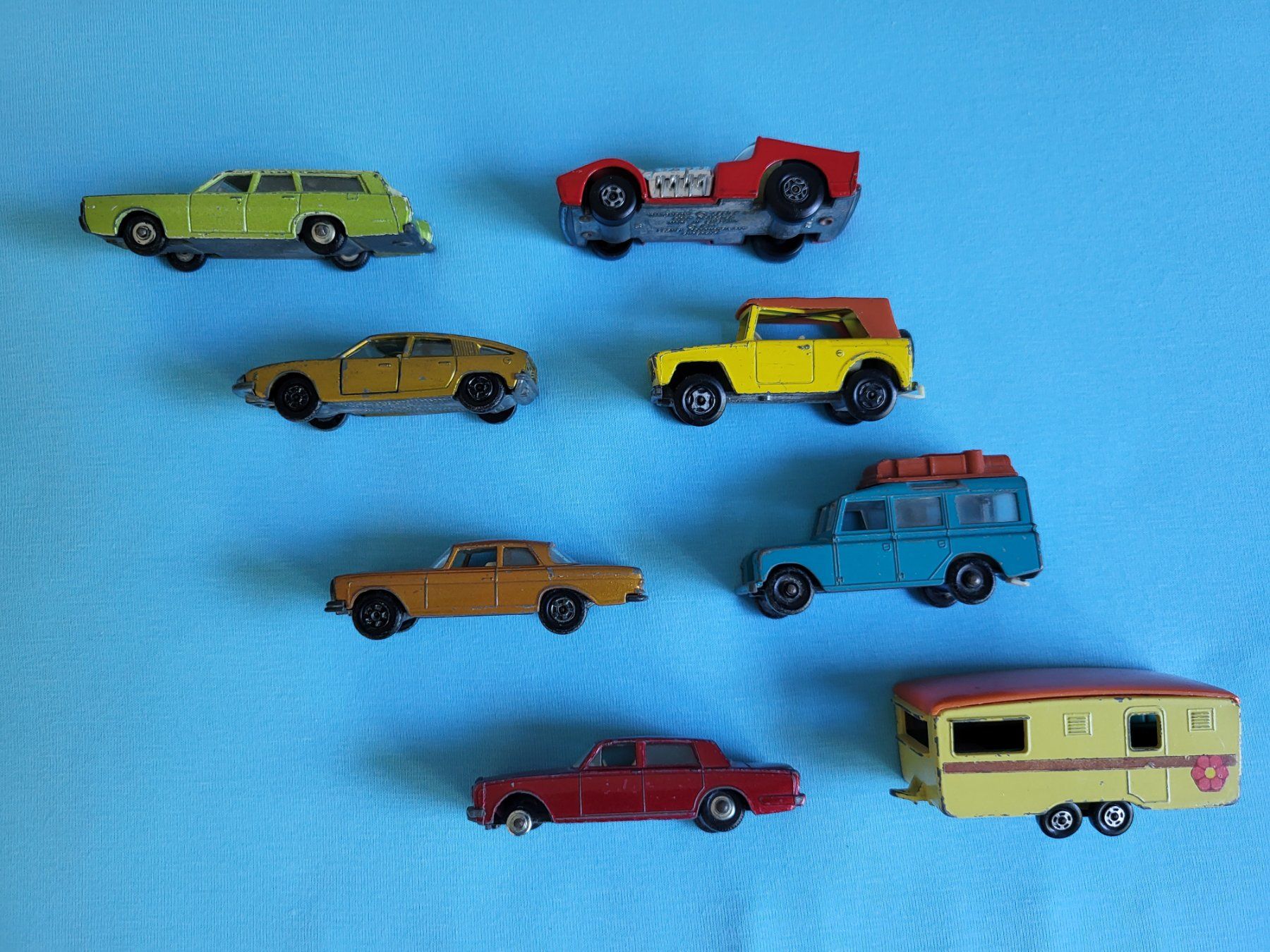 Matchbox Modellini d'auto: 8 x verschiedene Matchbox Autos/Trailer – Usato da Glattbrugg venduto da PhilKrill 1