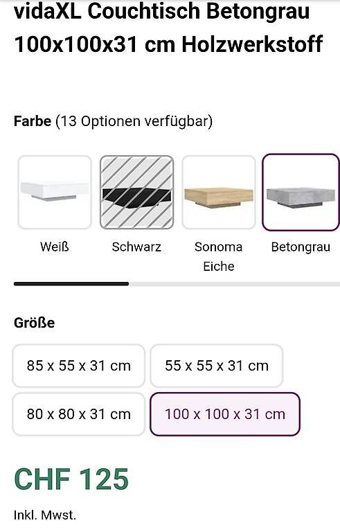 Tavoli: Couchtisch robust – Usato da Staufen venduto da Leny07 1