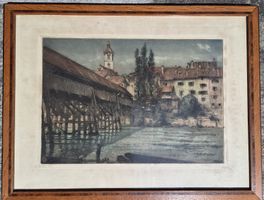 Gravure en cooleurs de Henri Robert 