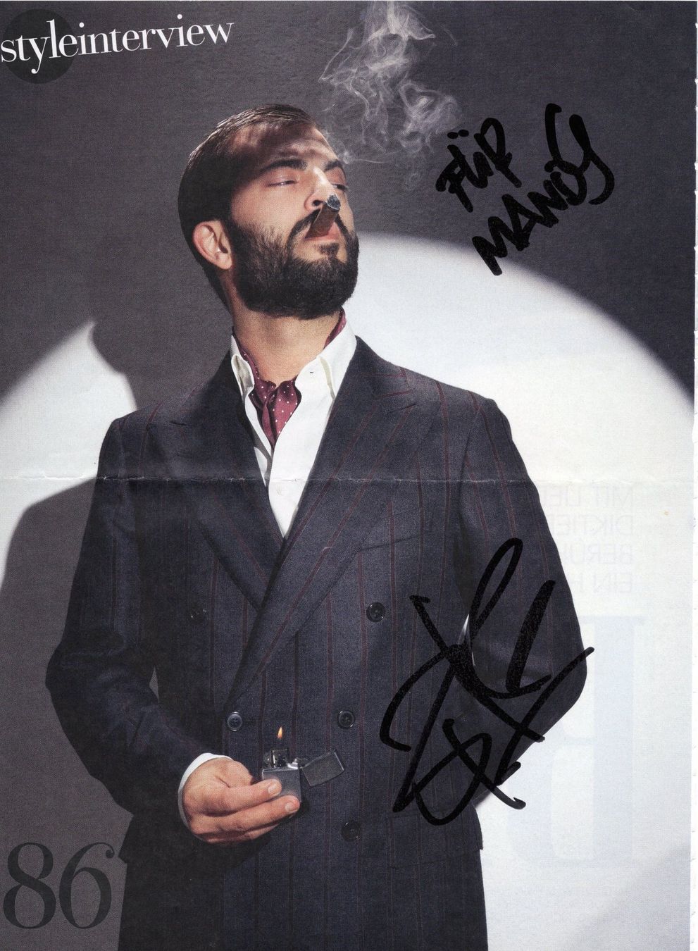 Autografi: Original Autogramm von Bligg – Usato da Niedergösgen venduto da Adrechada
