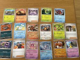 Lots de 17 cartes Pokémon 2026 FR