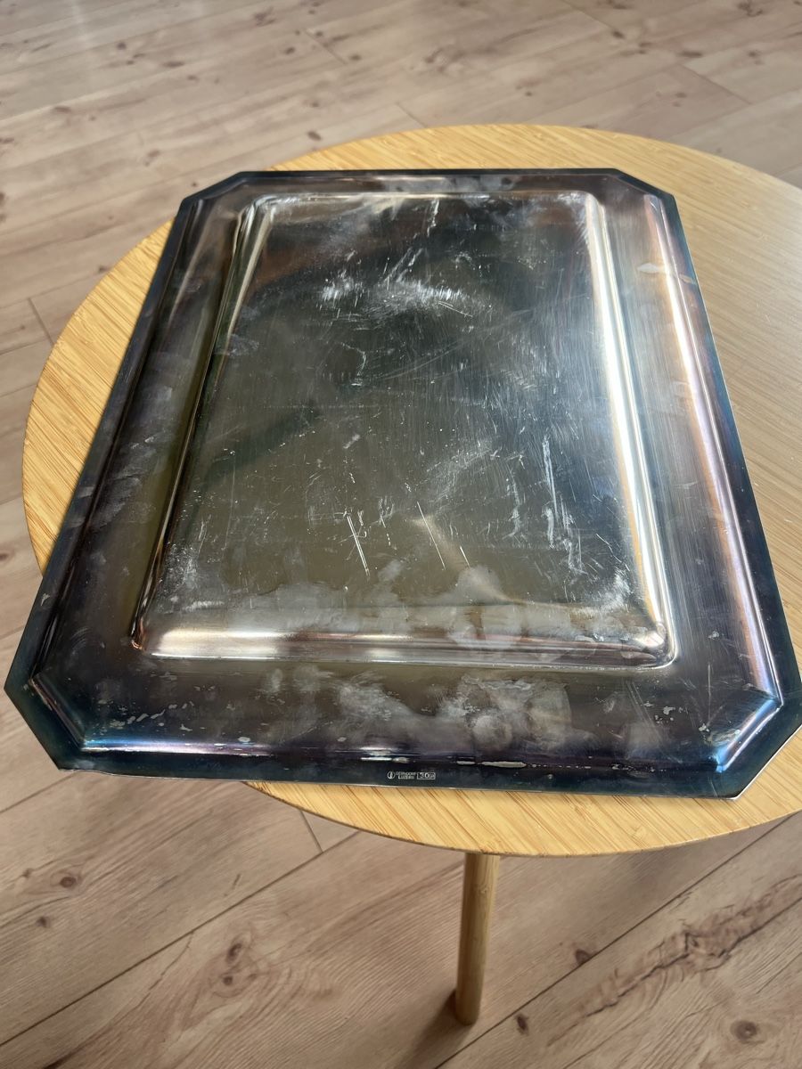 Berndorf Piatti di portata: Versilbertes Berndorf Serviertablet – Usato da Laufen venduto da groove60 1