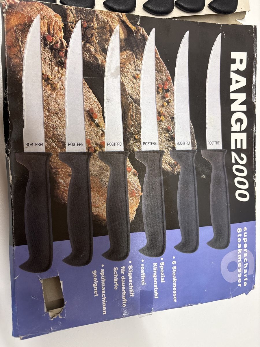 Coltelli: 6 Steakmesser Set – Nuovo e nell'imballaggio originale da Rümlang venduto da euqinom16