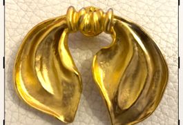 Broche pin’s  Noeud Doré, Le Jacquard Français