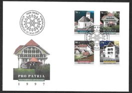 FDC Pro Patria Serie 1997; B255-B258
