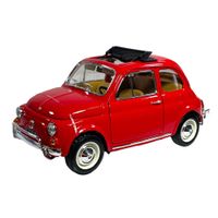 Fiat 500 L 1965-1972 rot / Verdeck schwarz offen        1:16