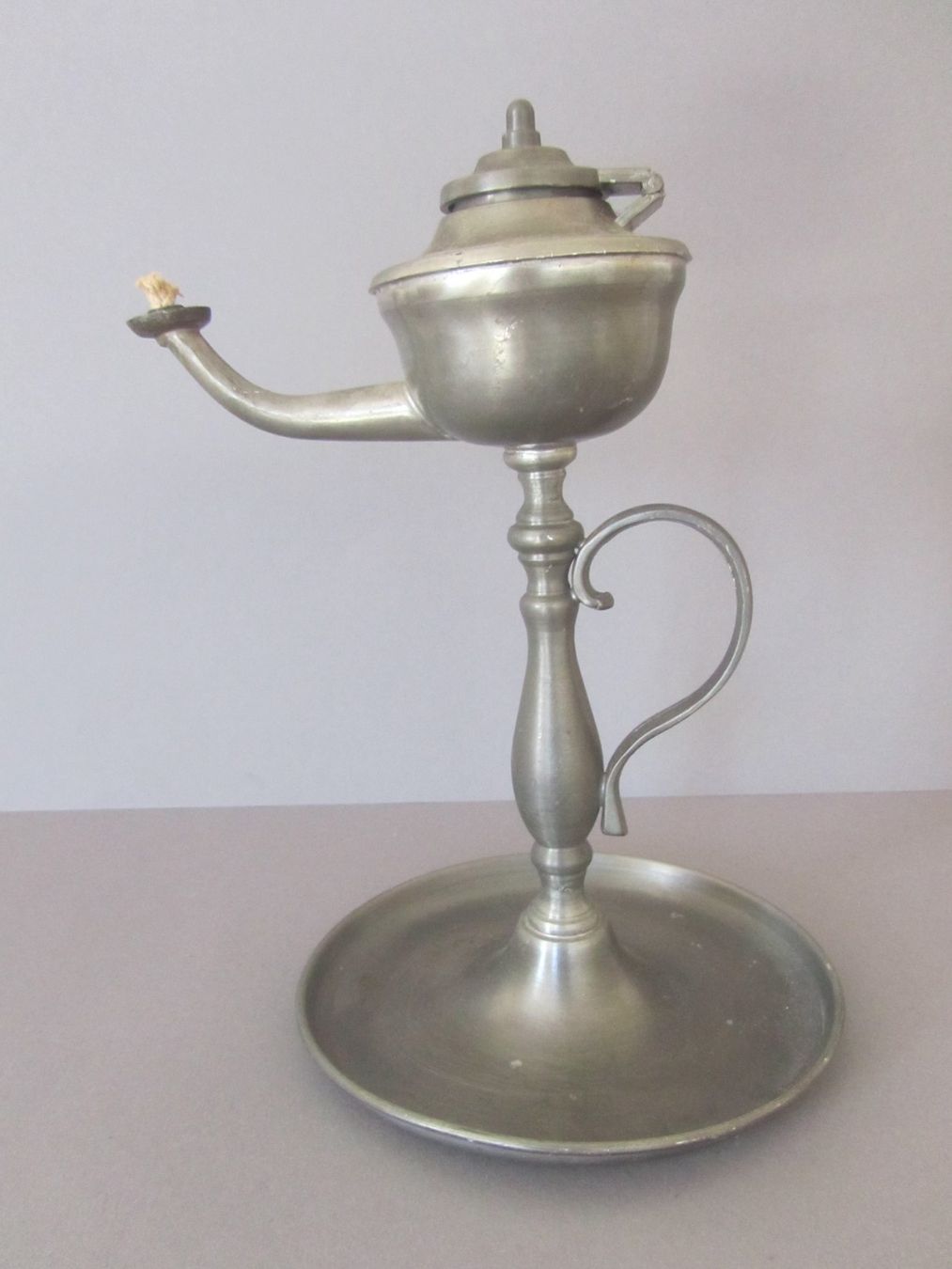 Lampade: Zinn Lampe, Öllampe – Usato da Seengen venduto da mikelele