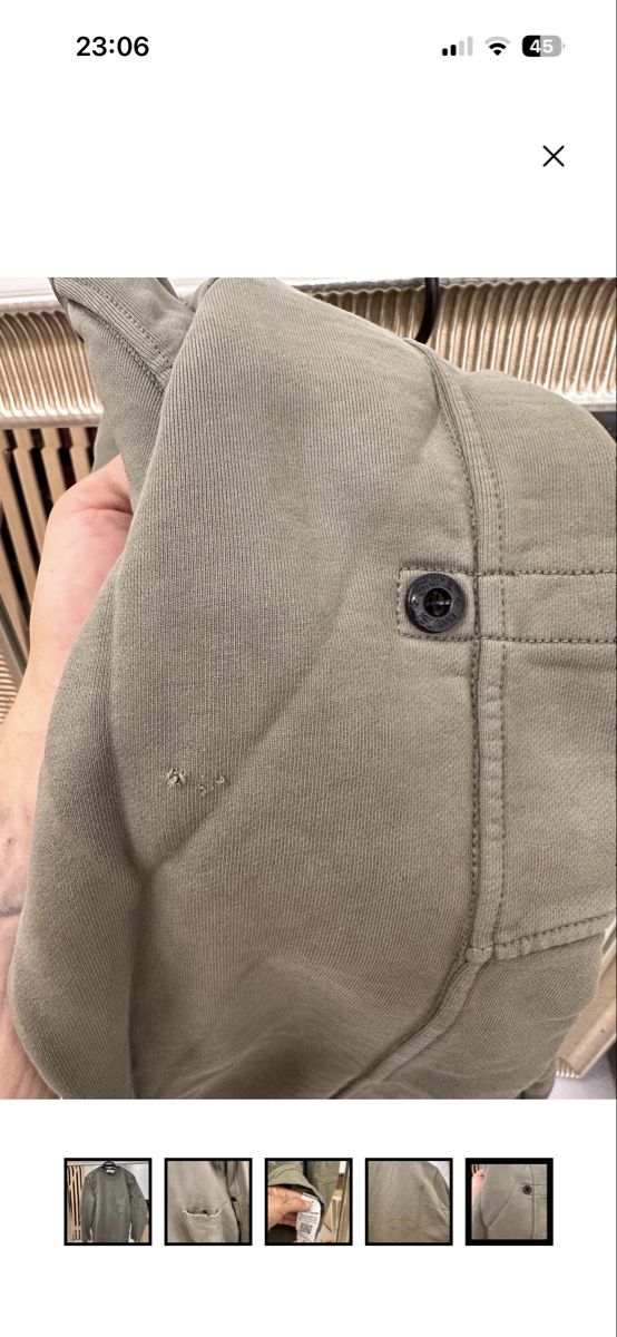 Stone Island Maglioni & Felpe: Stone Island Pullover olivgrün gebraucht – Usato da Muri AG venduto da Romsen14 4