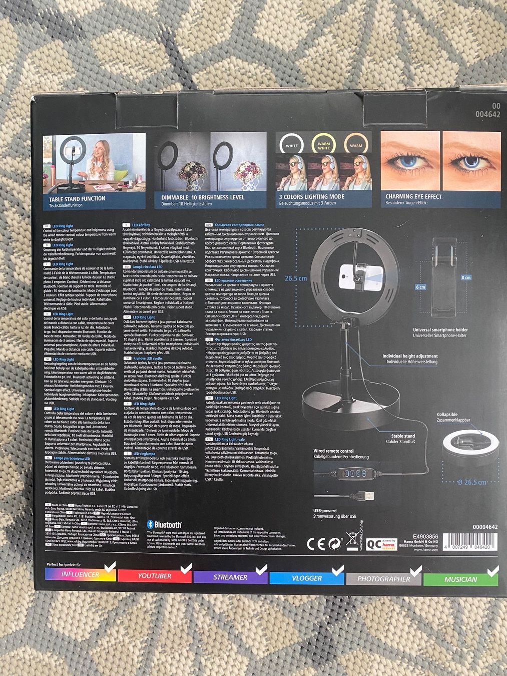 Flash: LED ring light Hama – Usato da Safenwil venduto da rgs_tg62 1